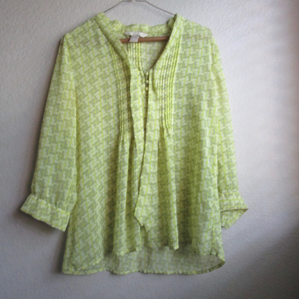 Banana Republic Tie Neck Blouse